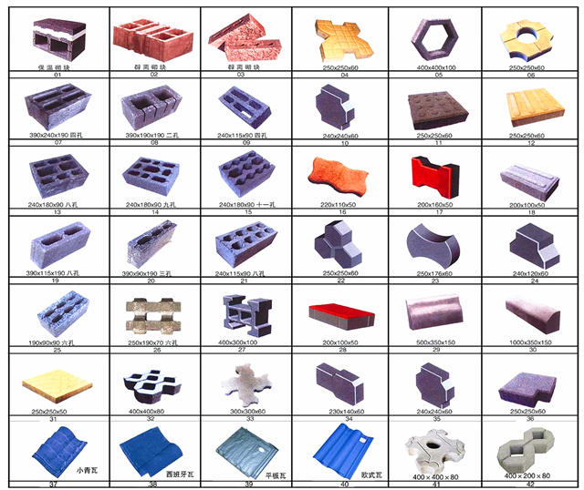 煤矸石免燒磚機(jī)磚型